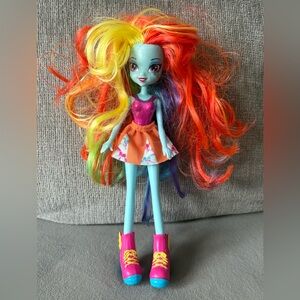 My Little Pony Rainbow Hair Doll with Turquoise Skin and Bright Pink Boots